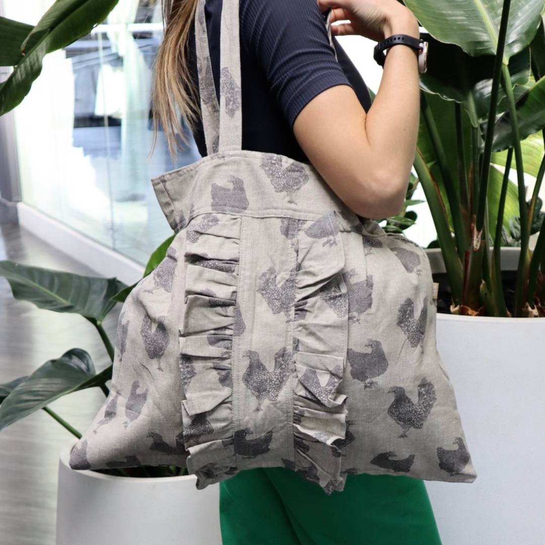 HENRIETTA SHOPPING TOTE ASH