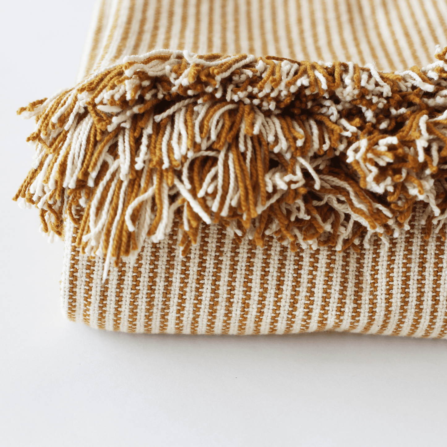 Pin Stripe Throw Golden Yellow 130x170