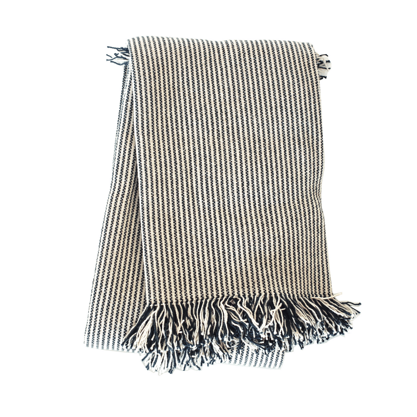 Pin Stripe Throw Dk Slate 130x170