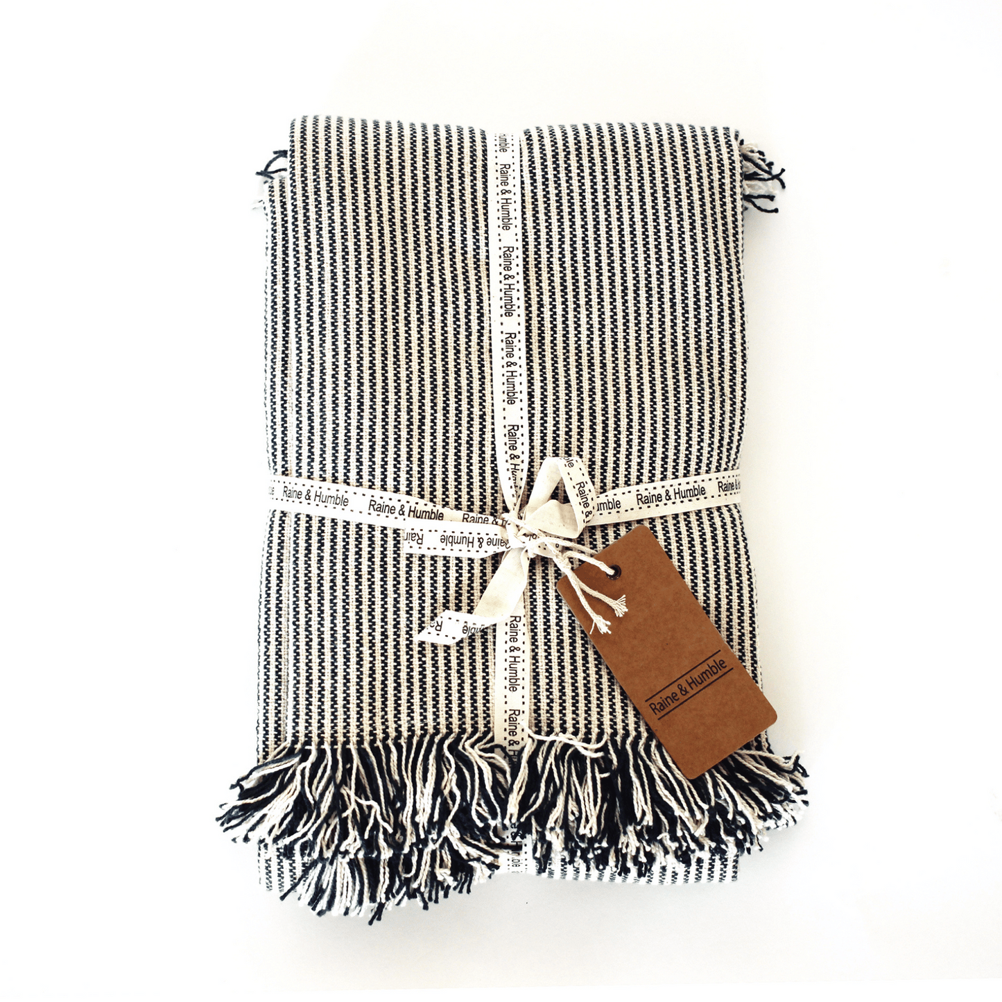 Pin Stripe Throw Dk Slate 130x170