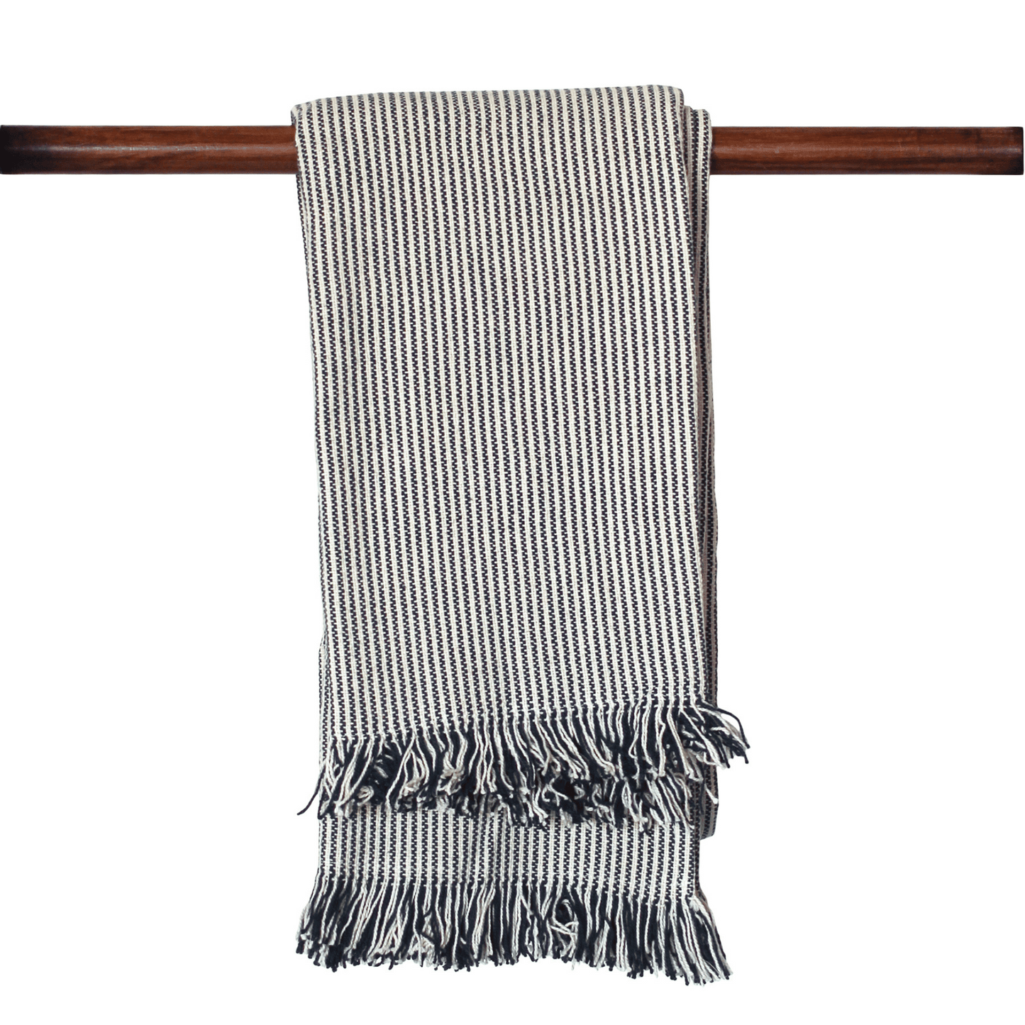 Pin Stripe Throw Dk Slate 130x170