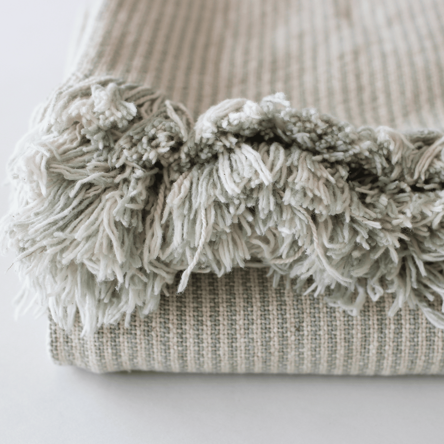 Pin Stripe Throw Sage 130x170