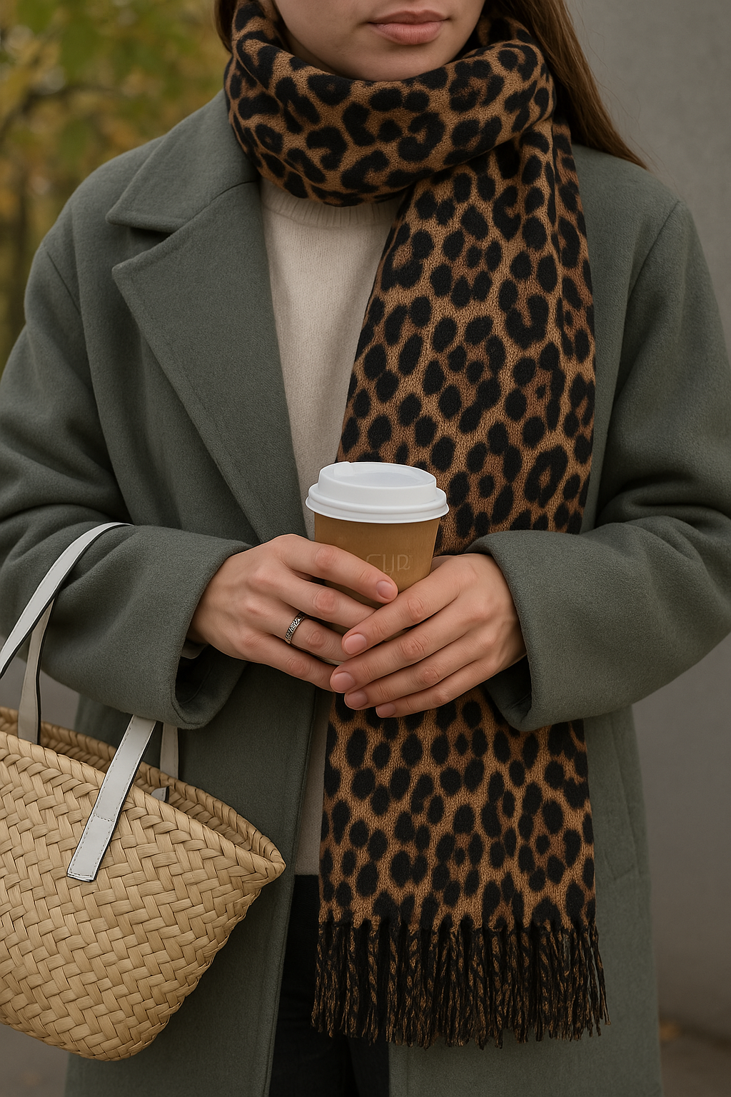 Adeline Scarf - Leopard Print