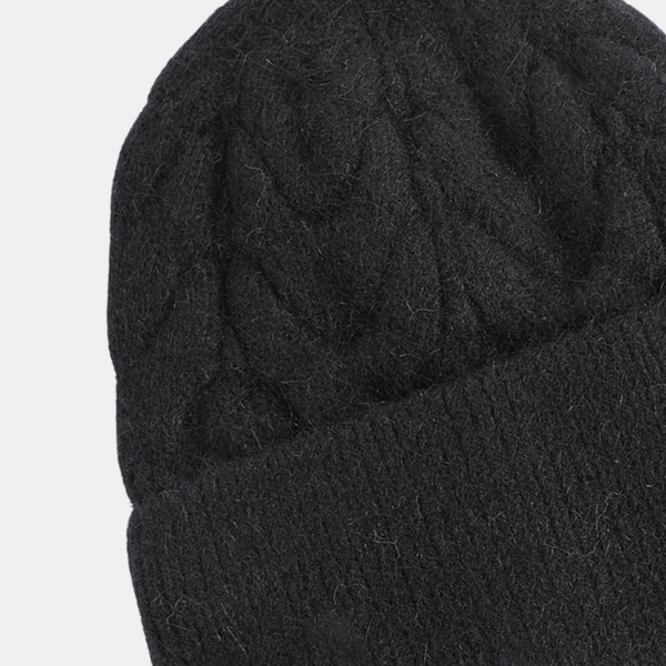Davina Beanie Hat - Black