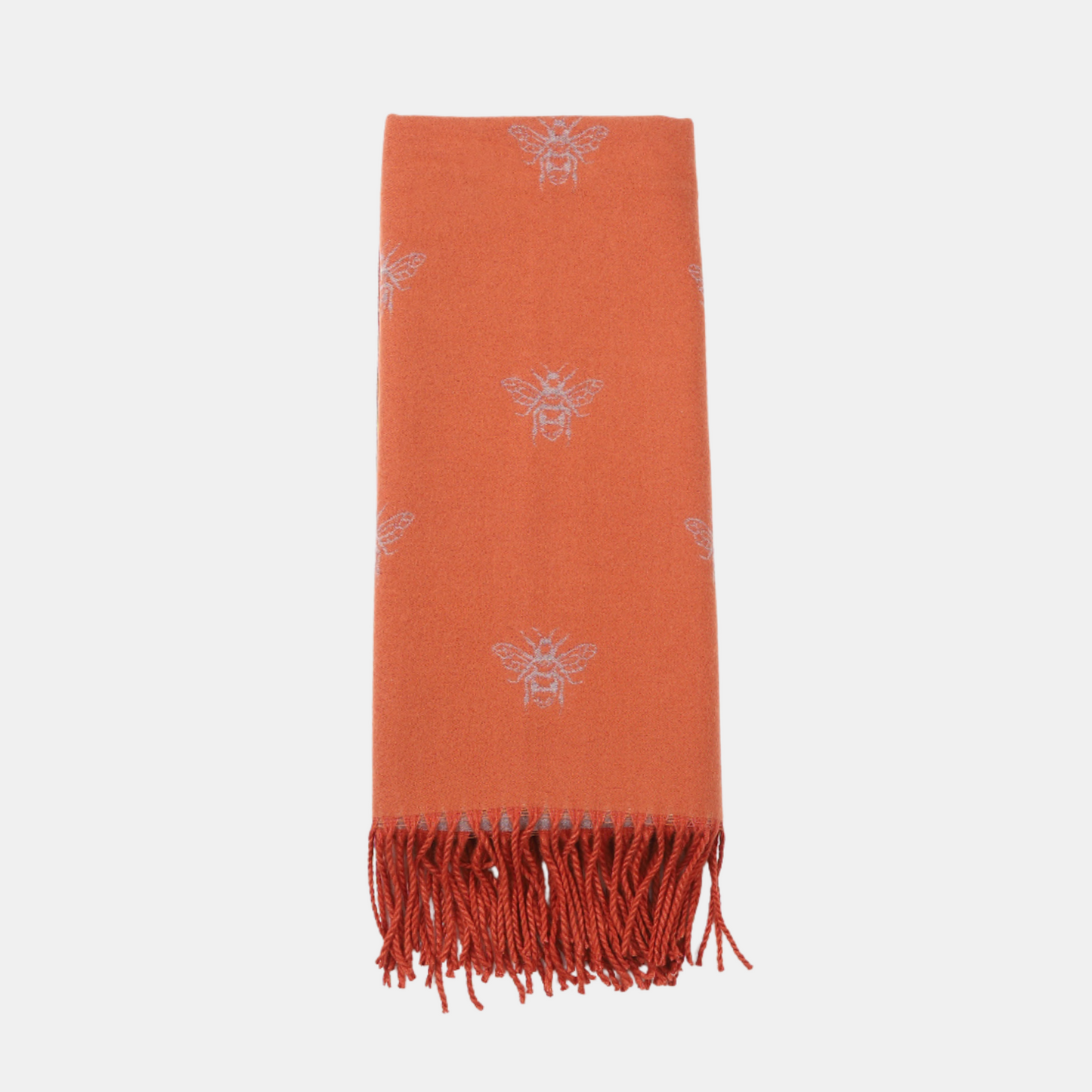 Honey Bee Double Sided Scarf - Orange