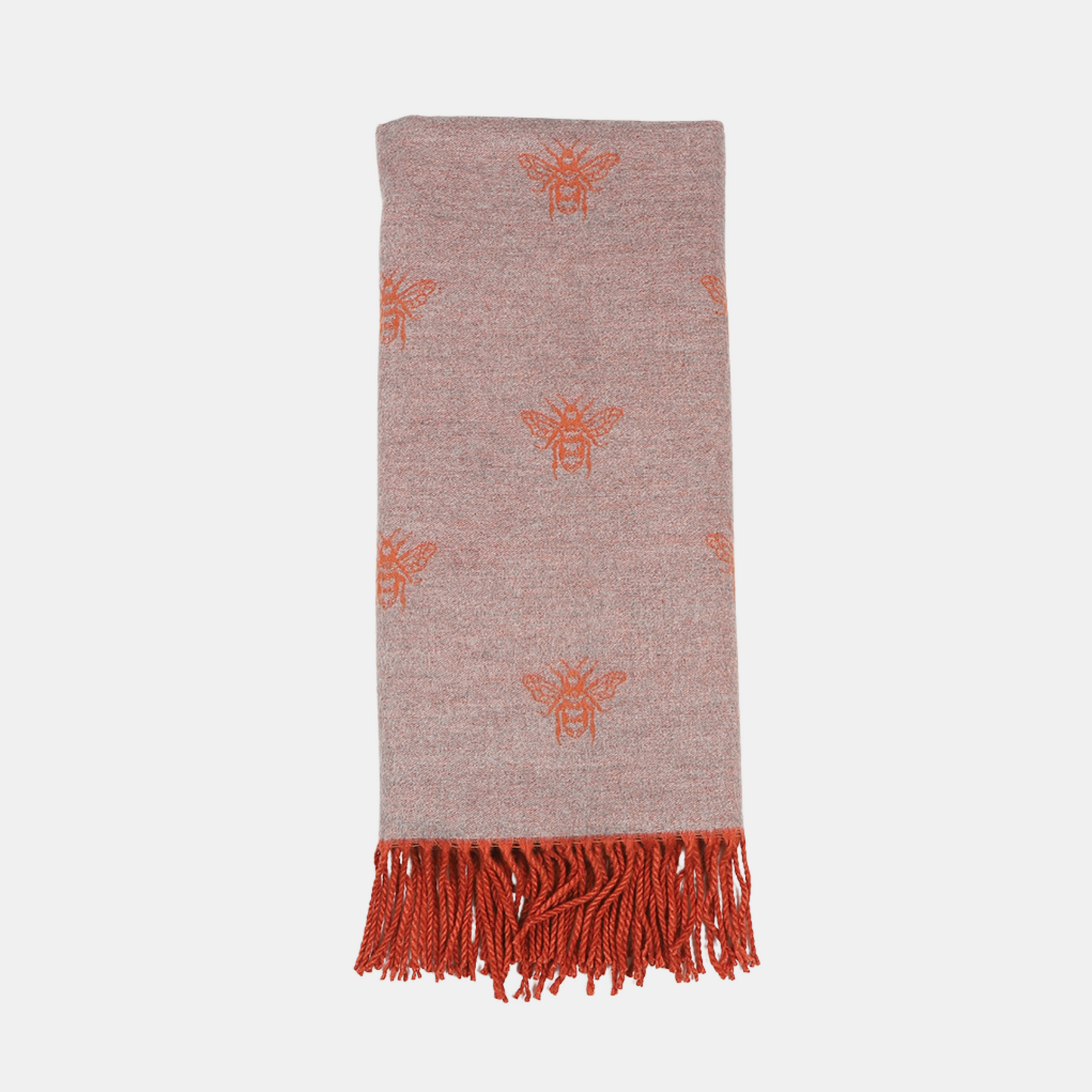 Honey Bee Double Sided Scarf - Orange