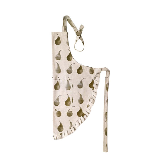 PEAR APRON KHAKI 90x80cm