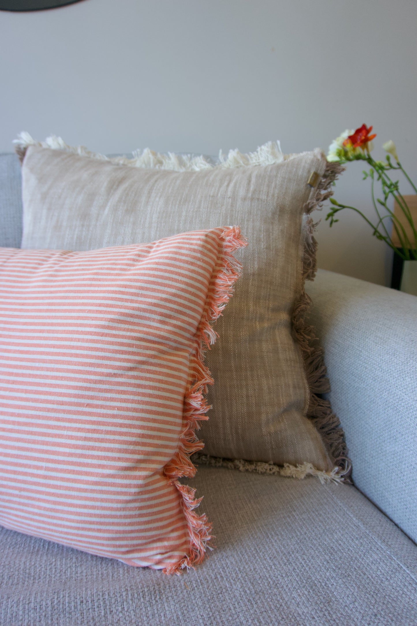 ABBY STRIPE CUSHION COVR 40X50CM TRRCTTA