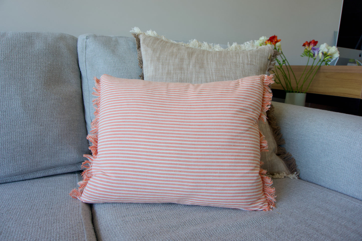 ABBY STRIPE CUSHION COVR 40X50CM TRRCTTA