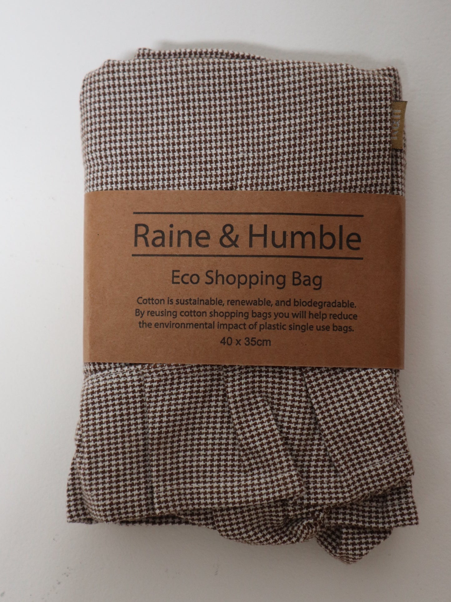 CHECK FILL SHOPPING TOTE EARTH