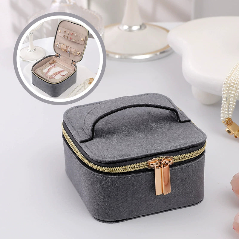 Evie Sq Jewellery Box - Gray