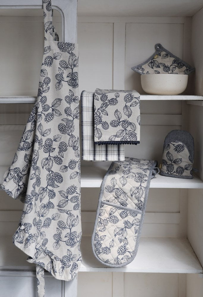 BERRY & BUG APRON BLUE