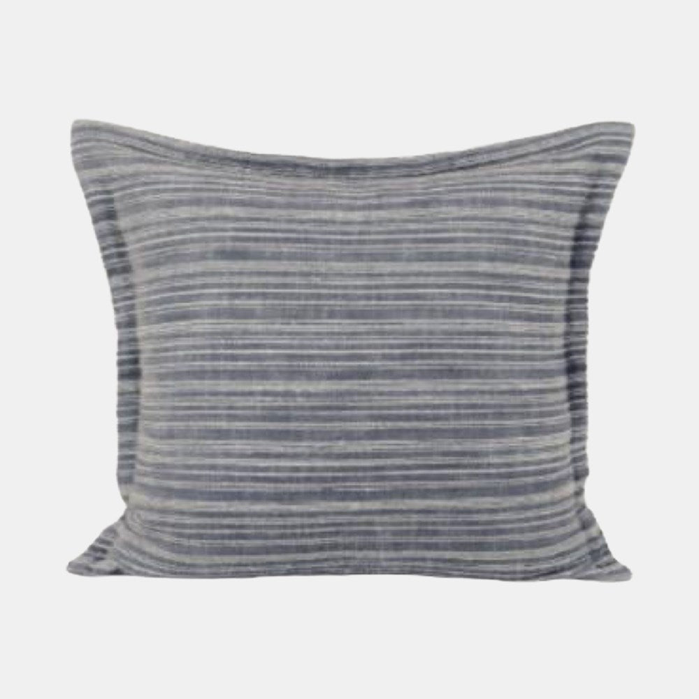 BERRY & BUG FANCY STRIPE CUSHION BLUE