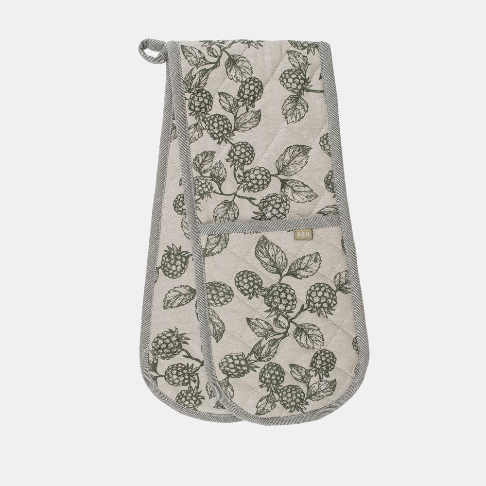 BERRY & BUG DOUBLE OVEN GLOVE OLIVE