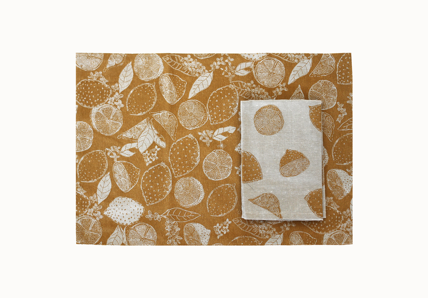 Lemon Marmalade Placemat Golden Yellow S/4