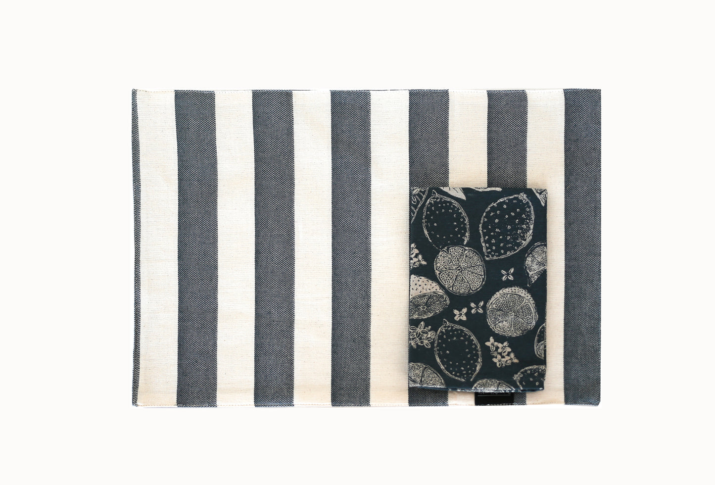 Lemon Marmalade Placemat Dk Slate S/4