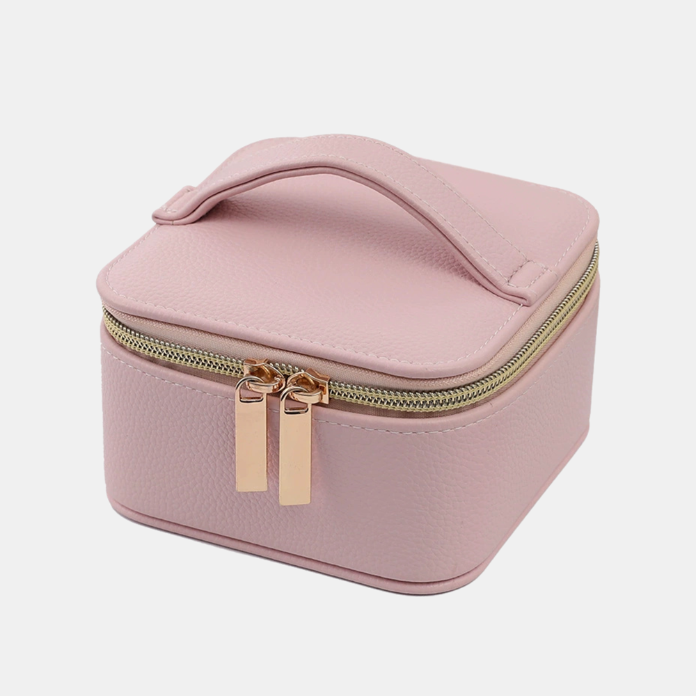 Evie Sq Jewellery Box - Pink