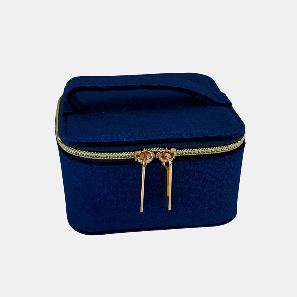 Evie Sq Jewellery Box - Blue