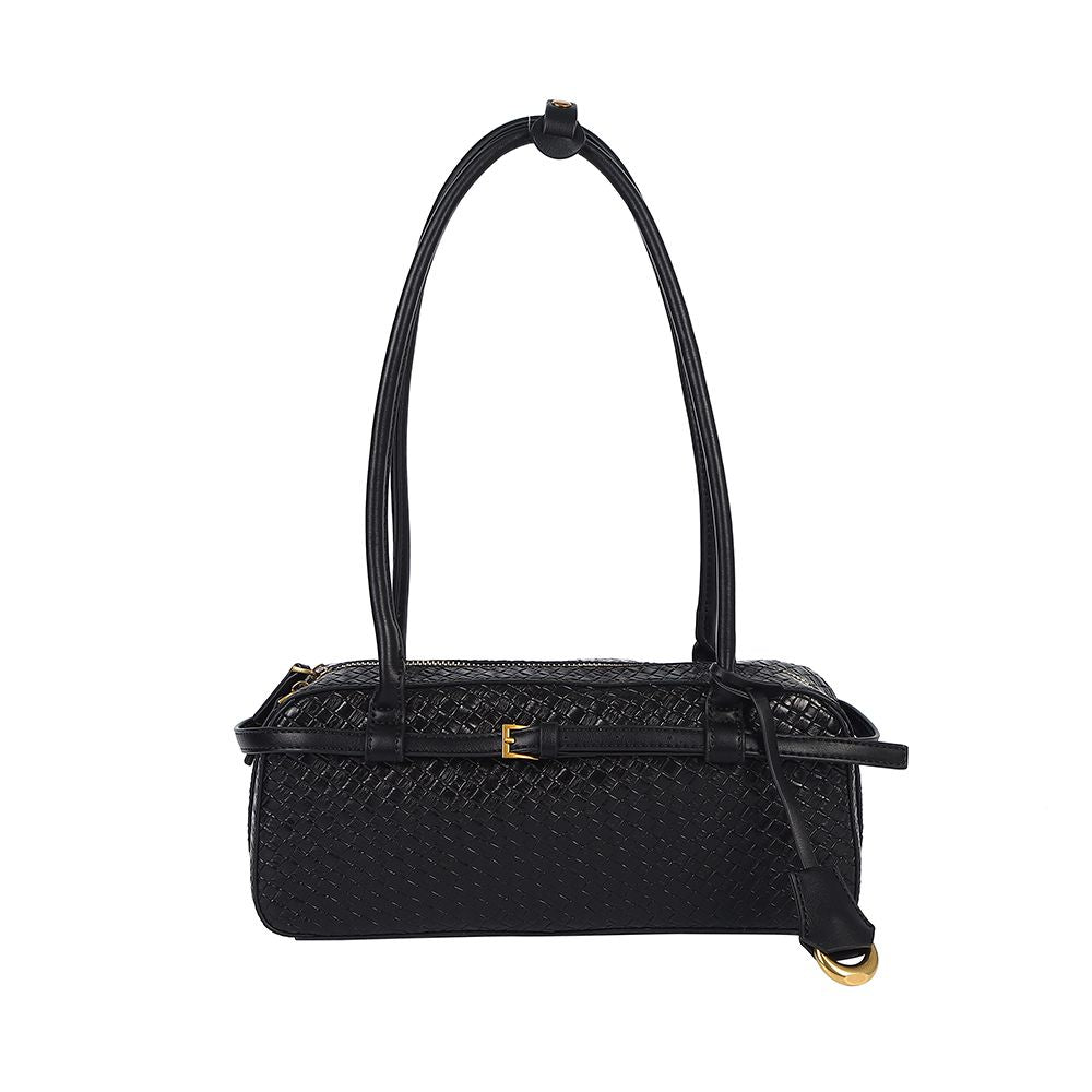 Harper Woven Handbag - Black