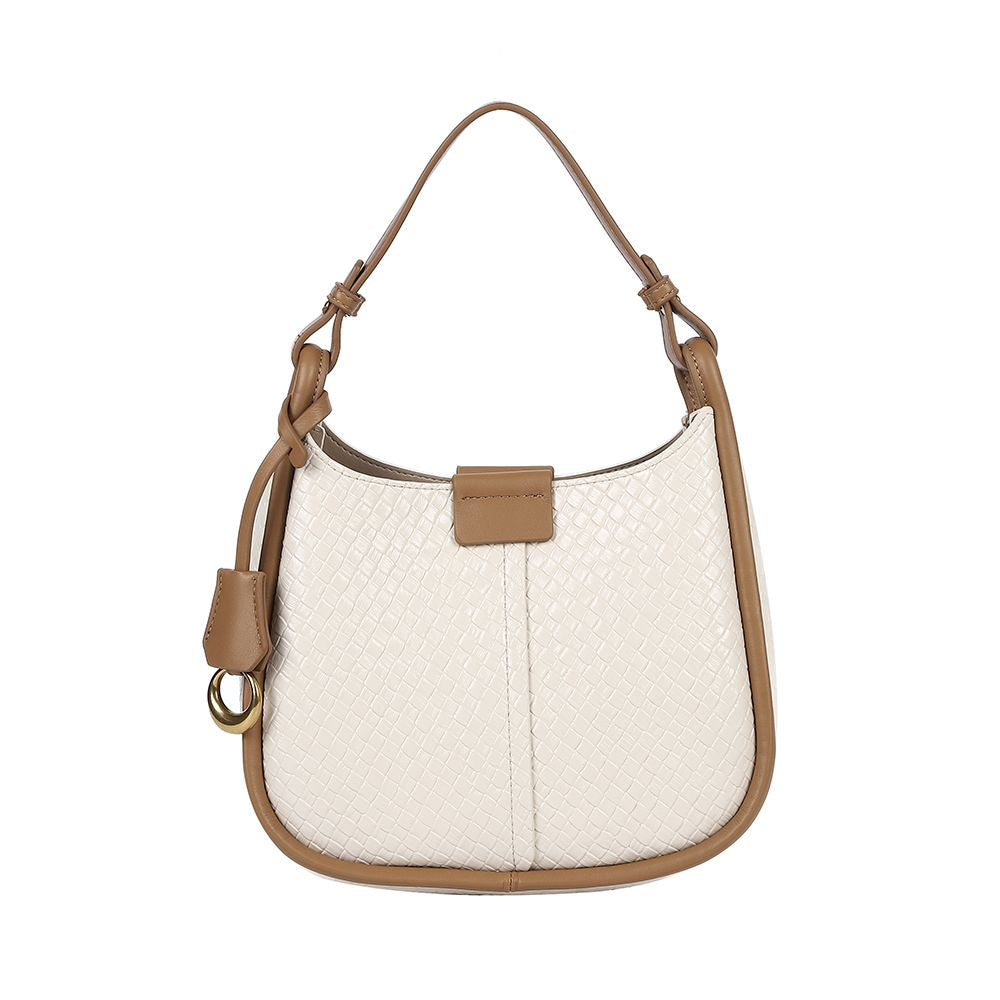 Ada Woven Shoulder Bag - Chalk