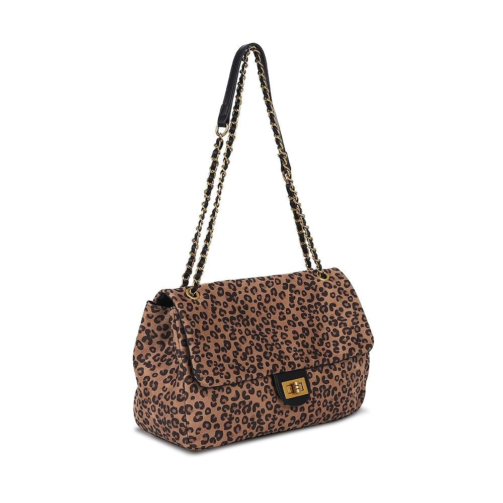 Aurora Leopard Shoulder Bag - Leopard Print