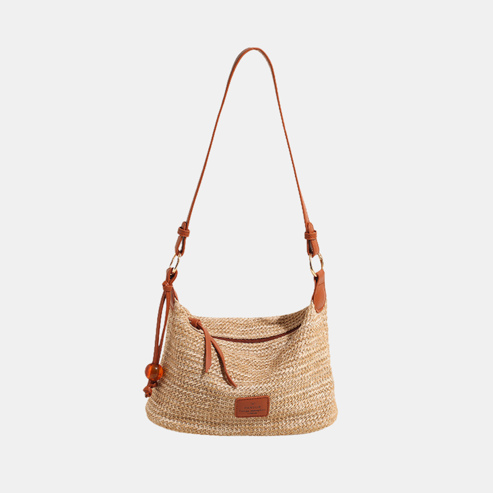 Stella Crossbody Bag Woven - Apricot