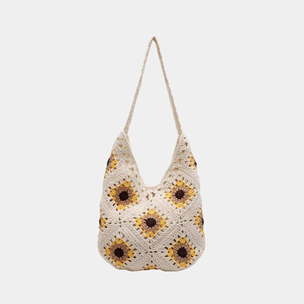 Riley Tote Bag Woven - White