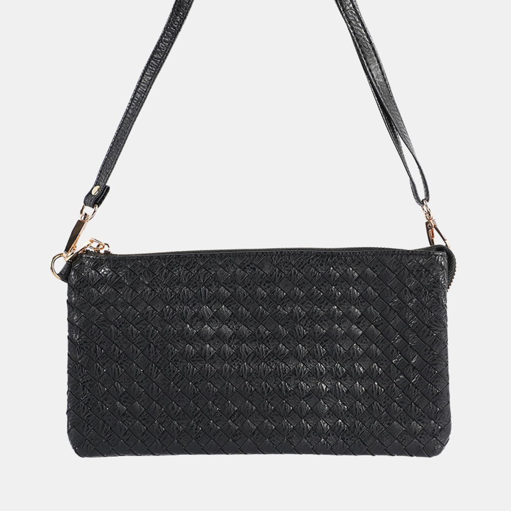 Lila Crossbody Bag Weave - Black