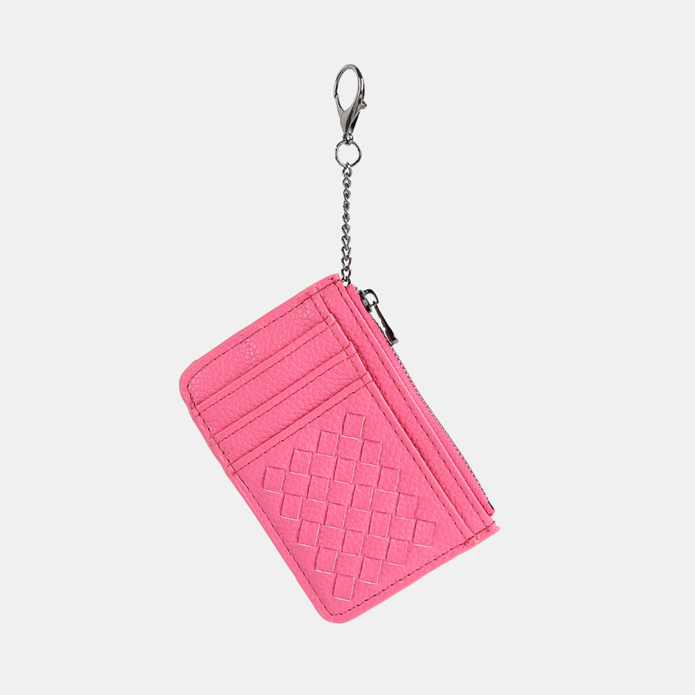 Kai Card Holder Weave - Hot Pink