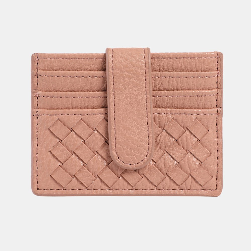 Skye Card Holder Weave - Pink