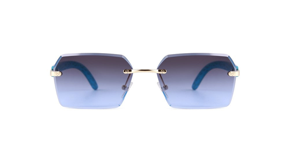 Sam Sunglasses - Blue Brown Tort