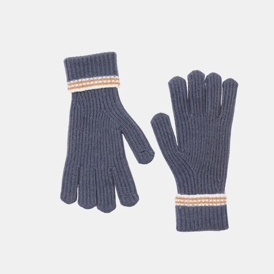 Noemi Glove - Navy Blue Stripe