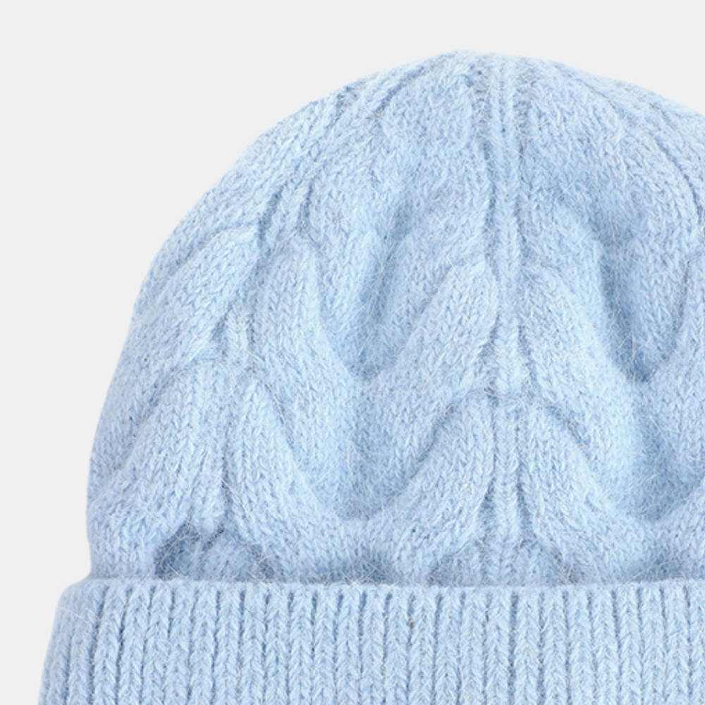 Davina Beanie Hat - Blue