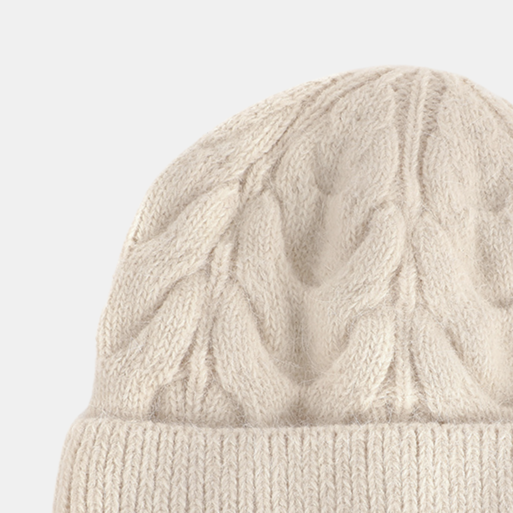 Davina Beanie Hat - Beige