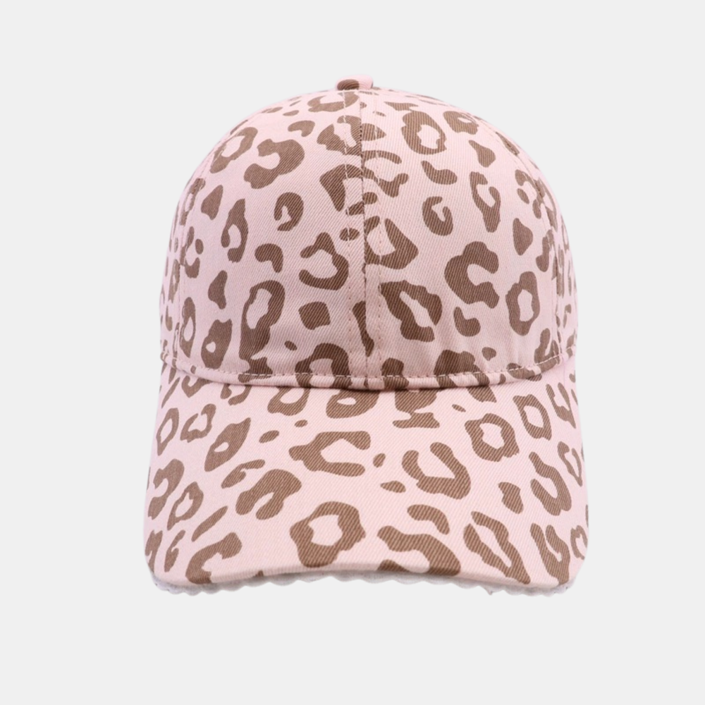 Asher Cap - Pink Leopard