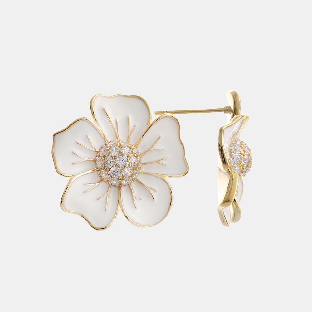 Adeline Earrings - White