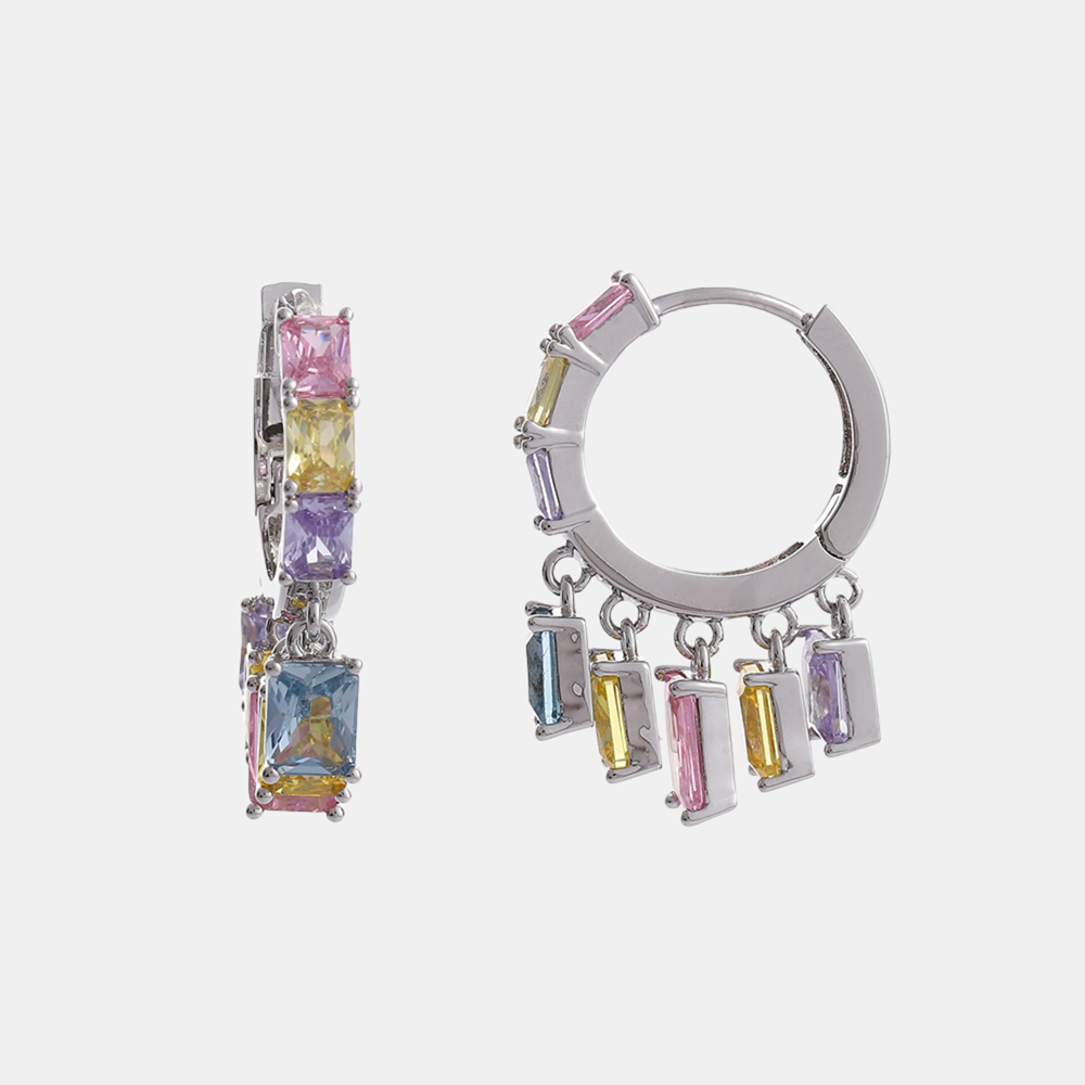 Arielle Silver Hoops