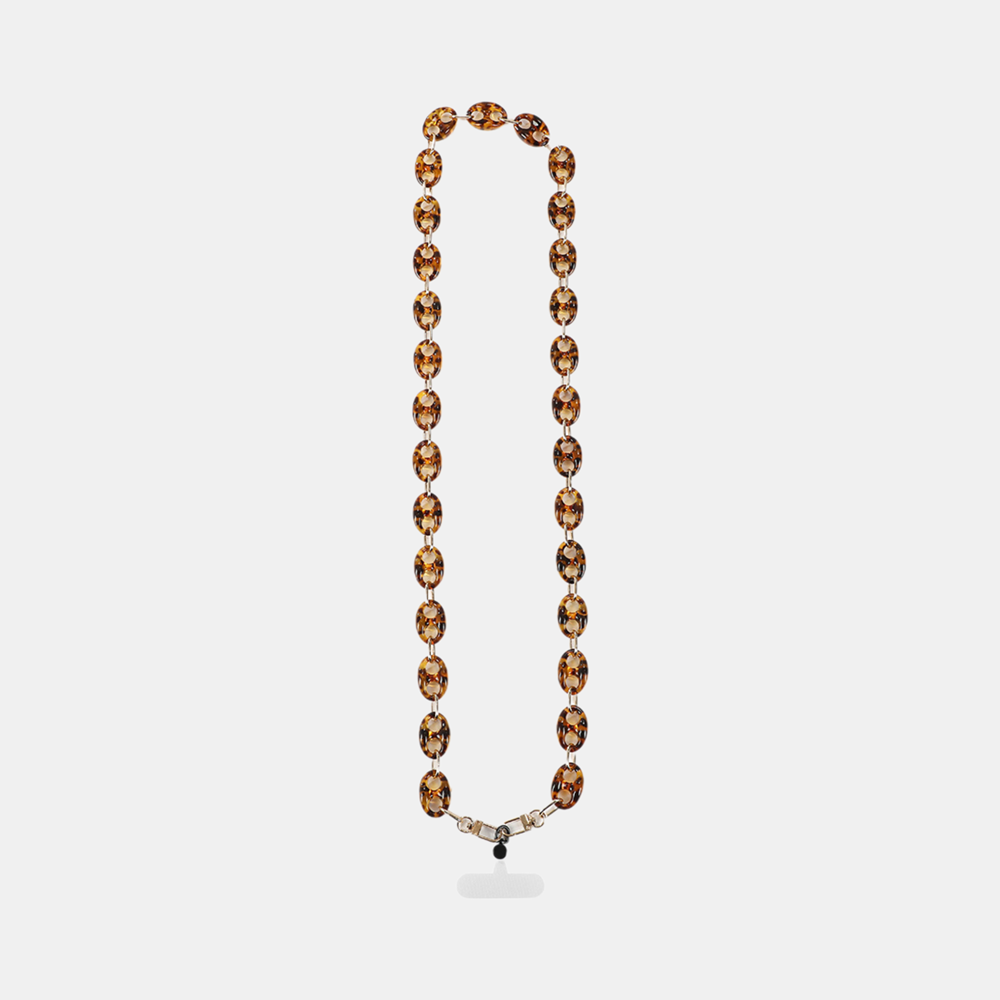 Mary Acetate Phone Chain - Long - Brown