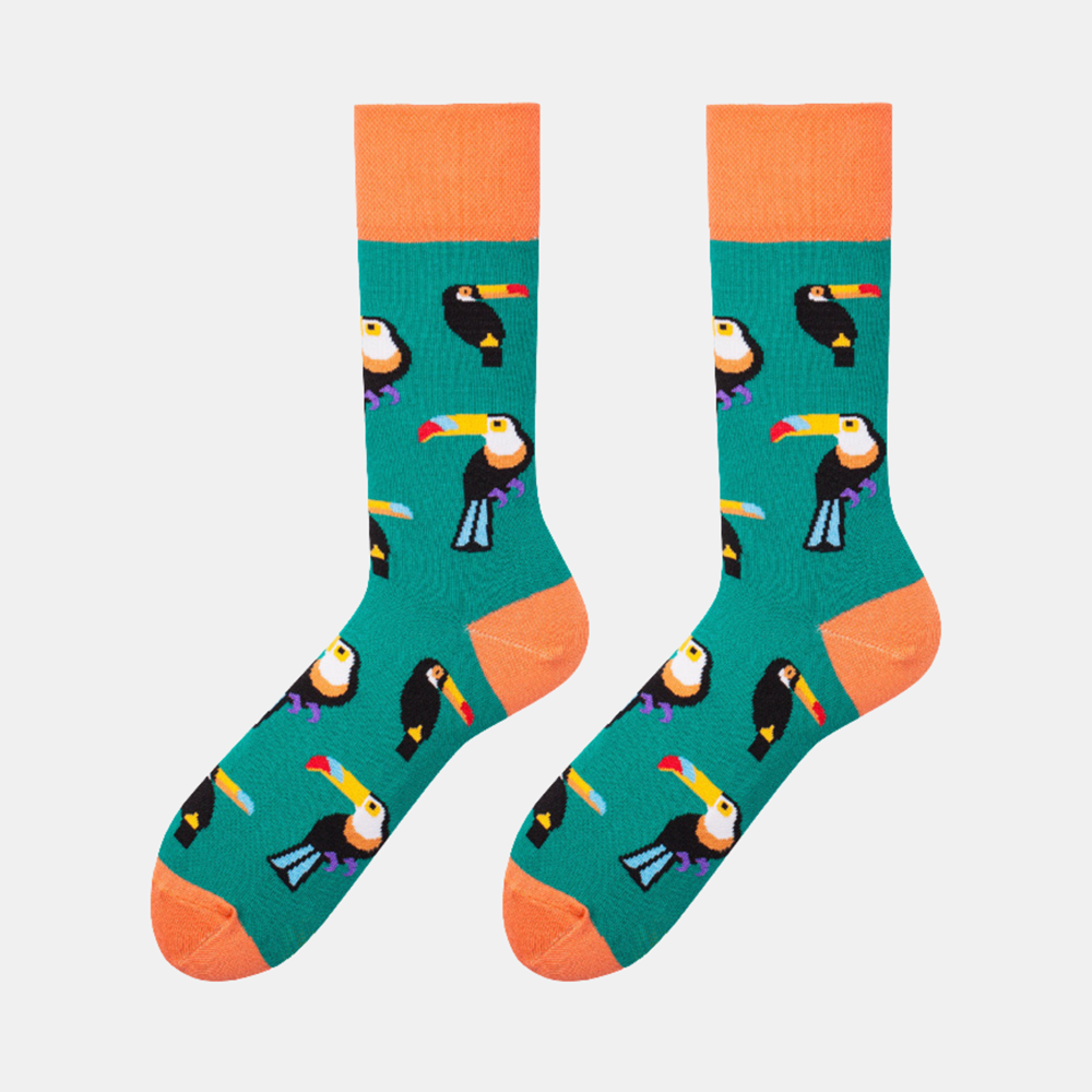 Socks - Green - Toucans