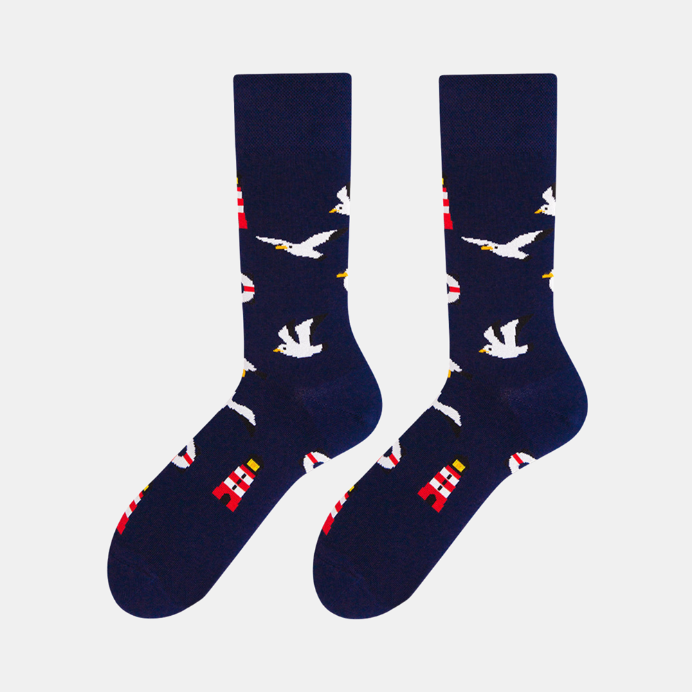 Socks - Dark Blue - Lighthouse Seagull