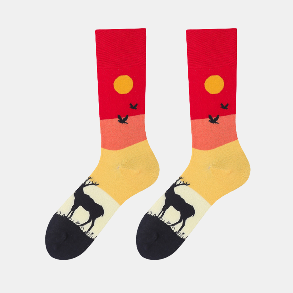 Socks - Multicolor - Grassland Sky