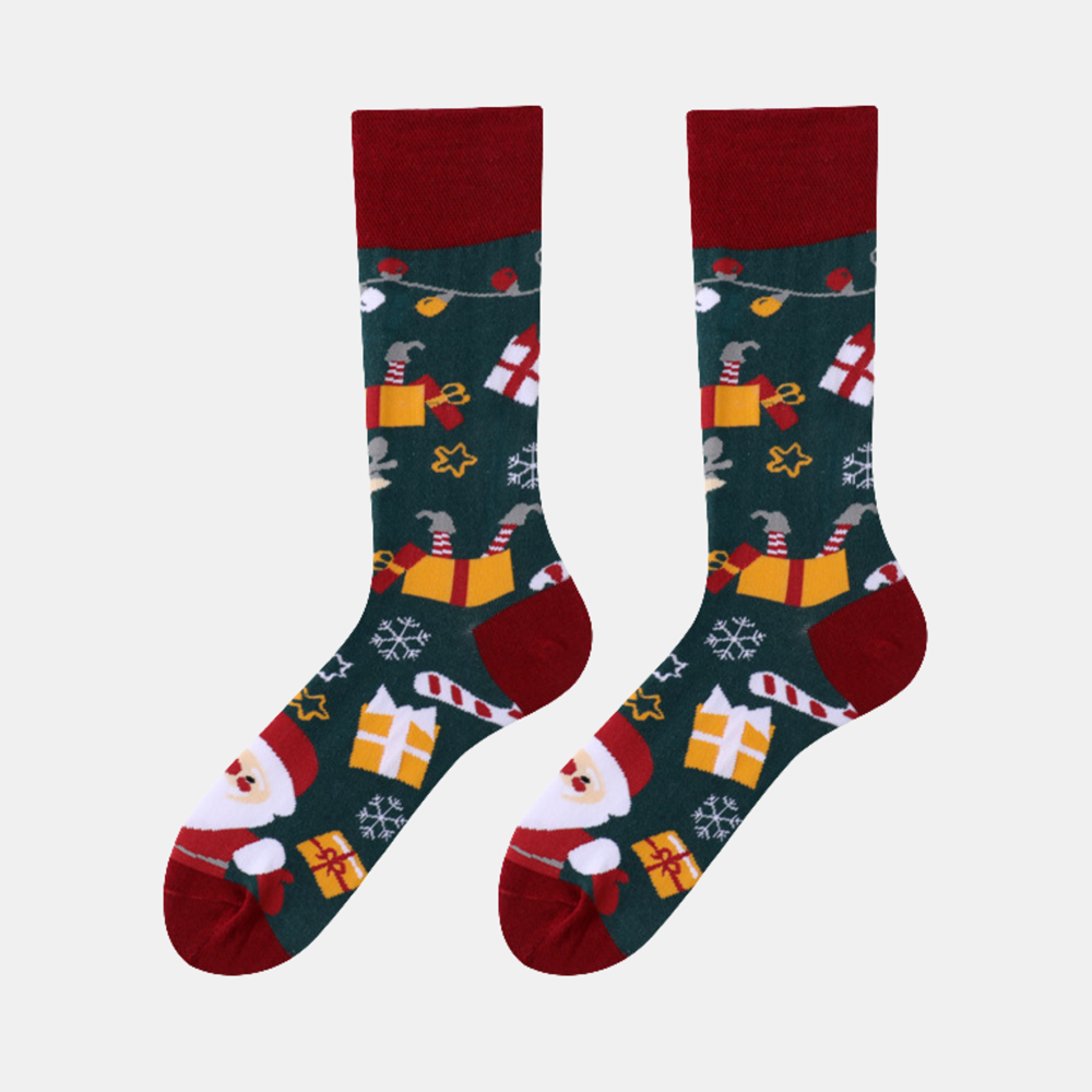 Socks - Red - Christmas Santa