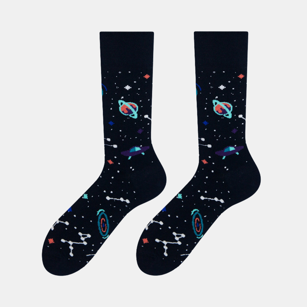 Socks - Black - Solar System