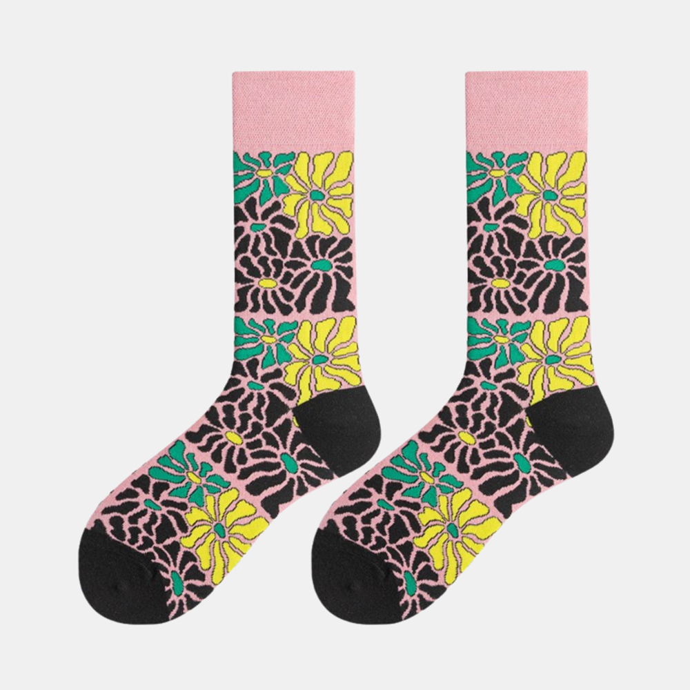 Socks - Light Pink - Flower