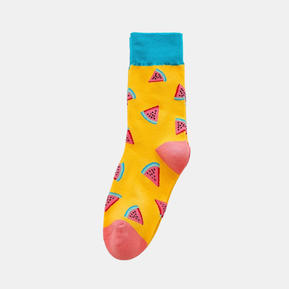 Socks - Yellow - Watermelon