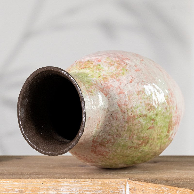 Liora Ceramic Vase - Pink Green