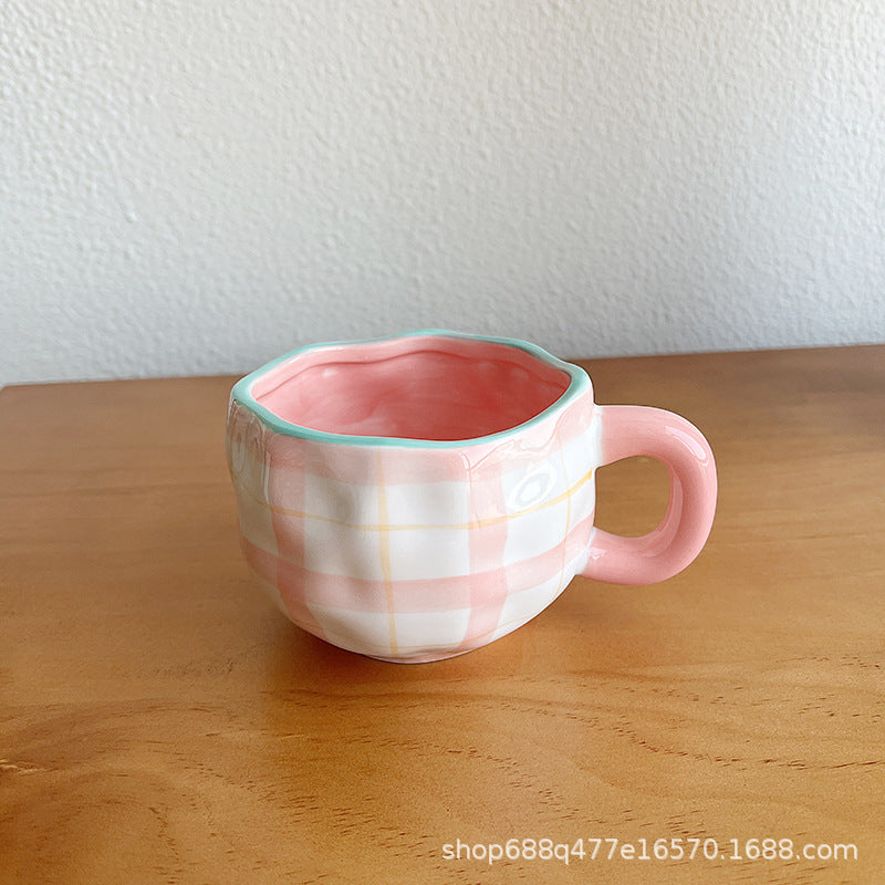 Alice Mug - Check Pink