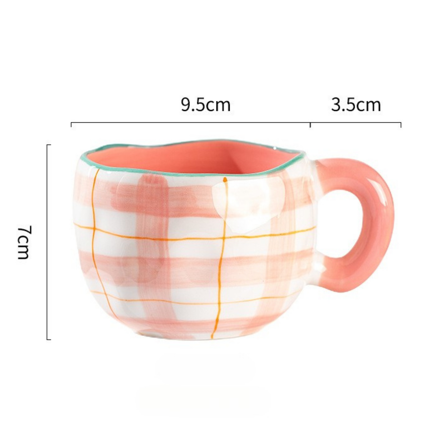 Alice Mug - Check Pink