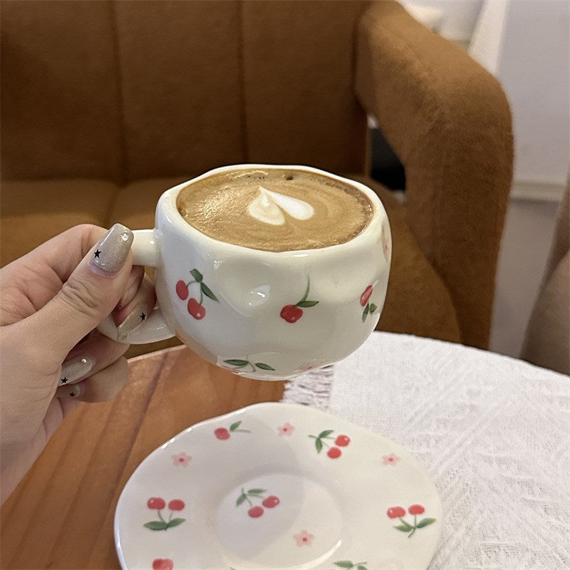 Bow Mug - White Red