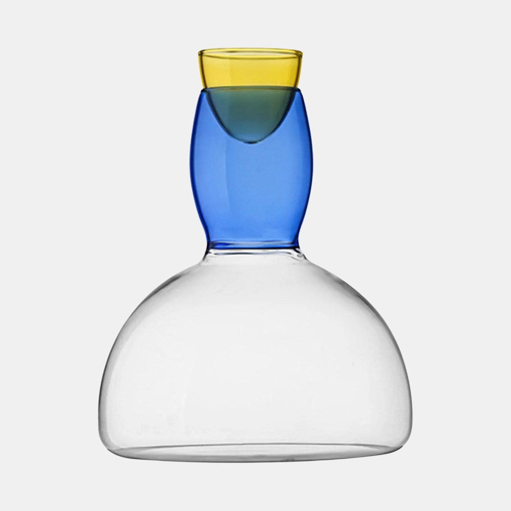 Clancy Glass Carafe 1500ml- Blue